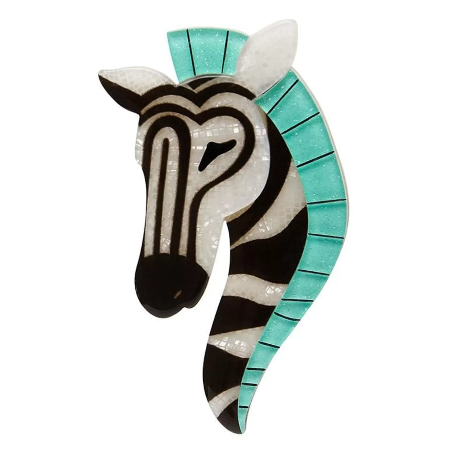 Zelda The Zany Zebra Brooch*Erstwilder Shop