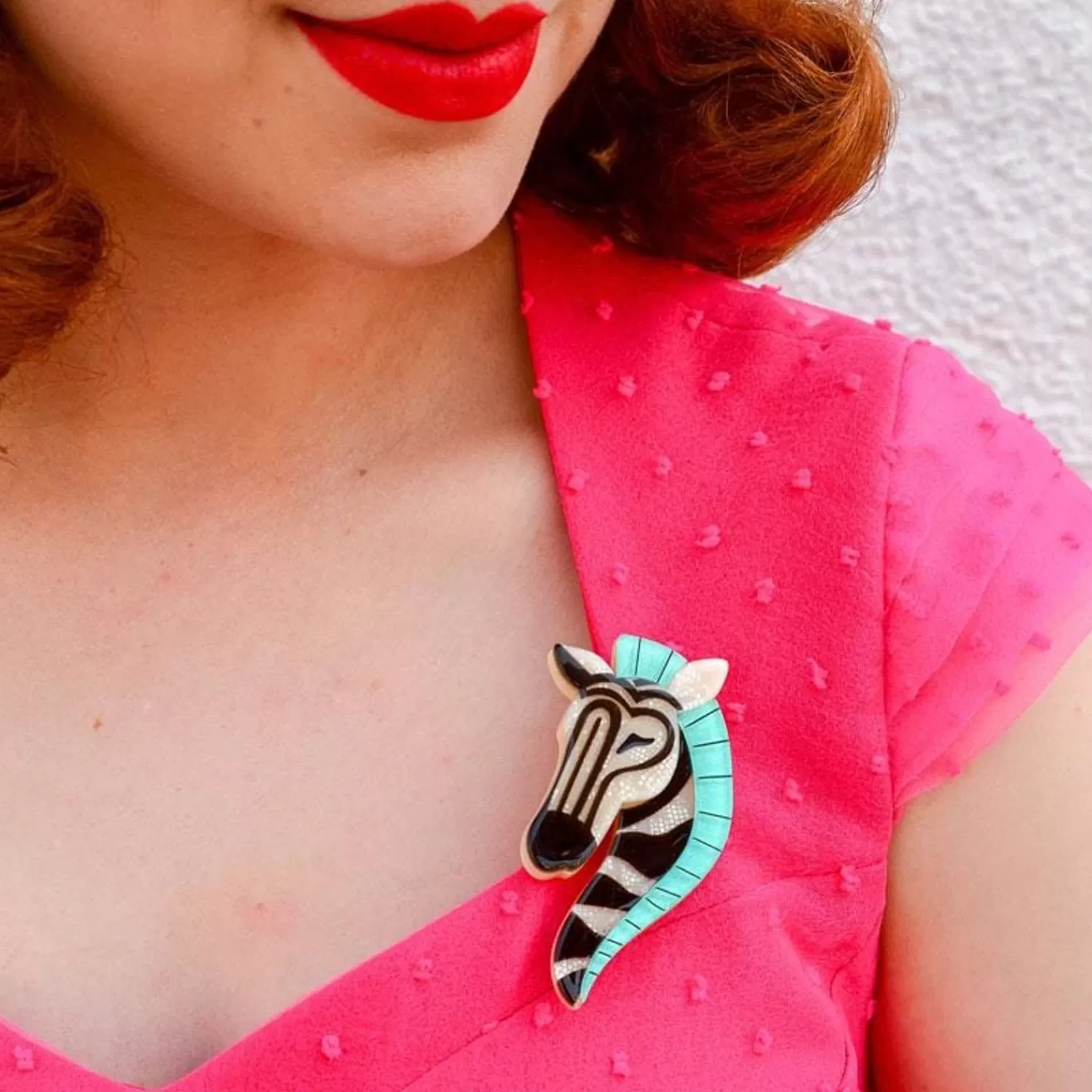 Zelda The Zany Zebra Brooch*Erstwilder Shop