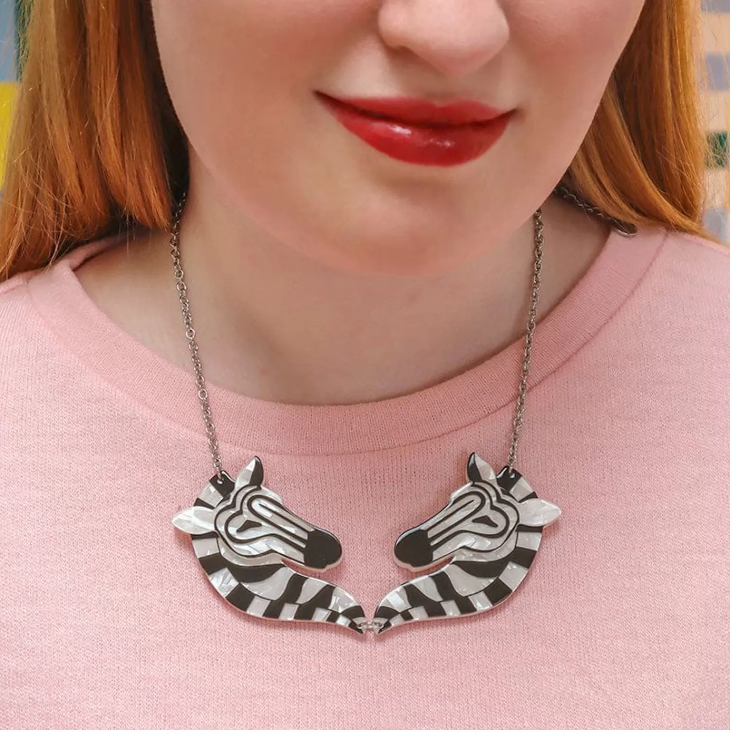 Zelda The Zany Zebra Necklace*Erstwilder Cheap