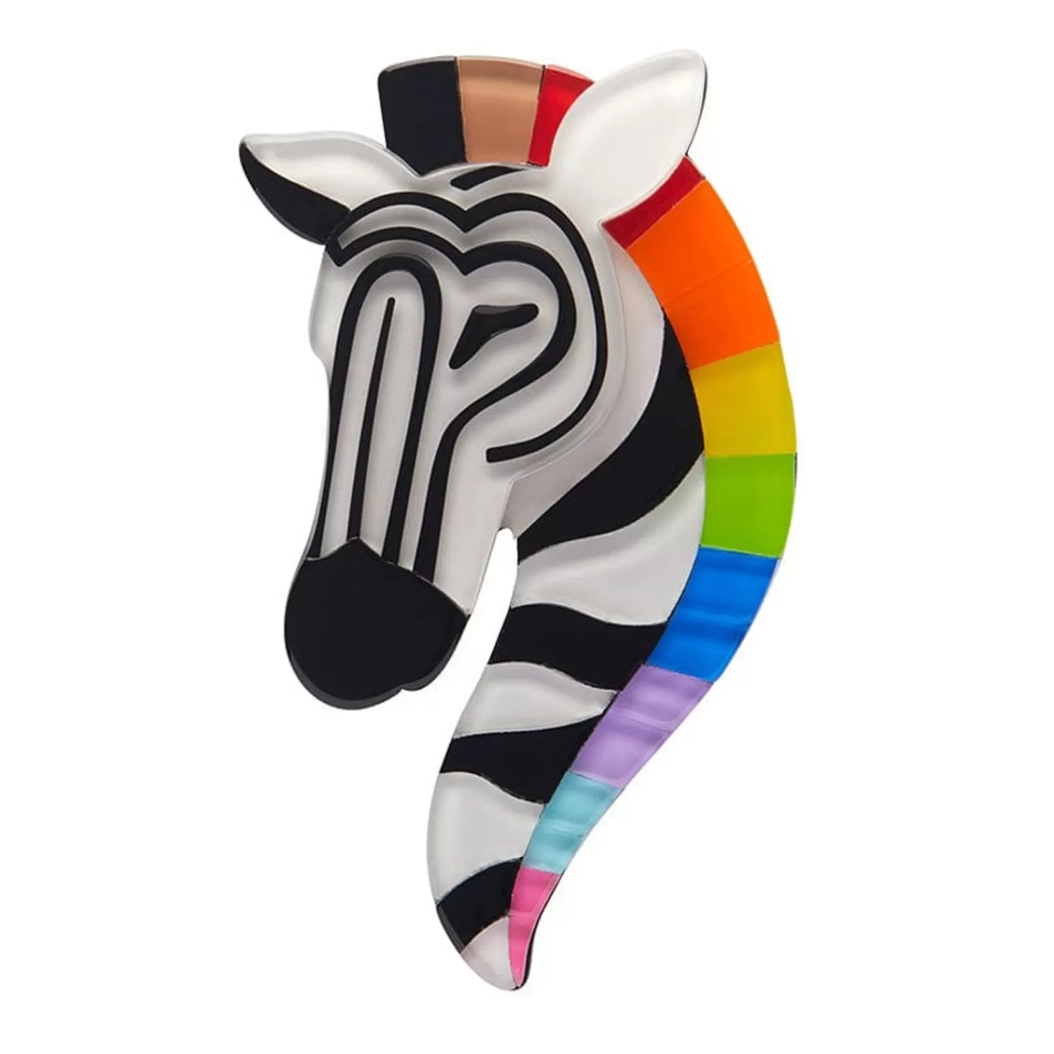 Zelda The Zestful Zebra Brooch*Erstwilder Shop