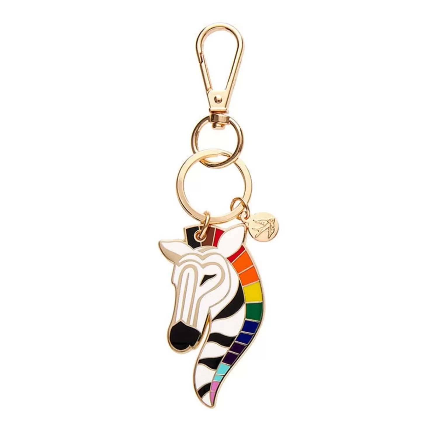 Zelda The Zestful Zebra Enamel Key Ring*Erstwilder Best Sale