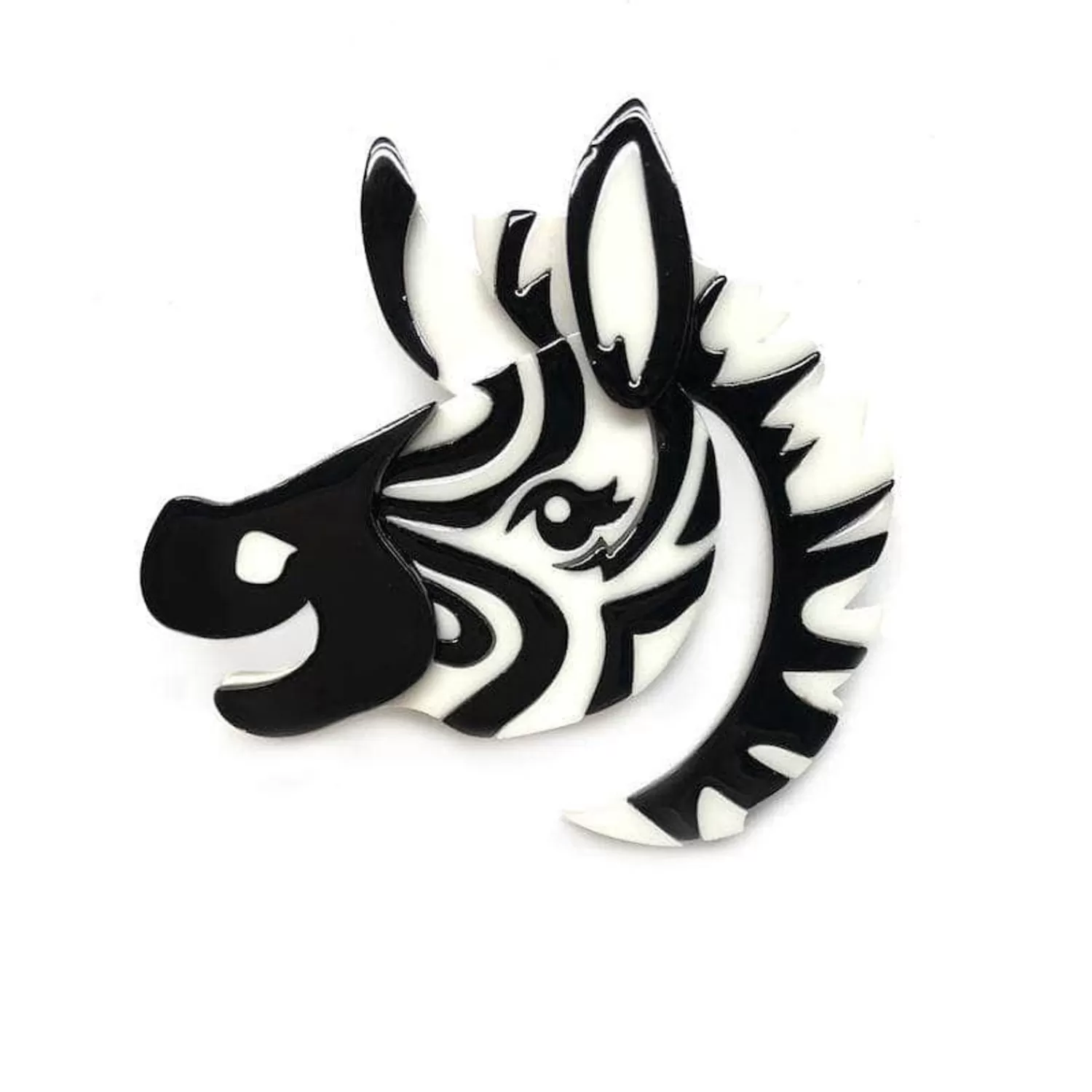 Zesty Zebra Brooch*Erstwilder New